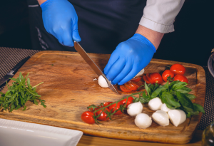 Food being prepared